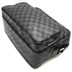 Louis Vuitton Damier Graphite Io Shoulder Bag Canvas Black — view 4