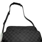 Louis Vuitton Damier Graphite Io Shoulder Bag Canvas Black — view 6