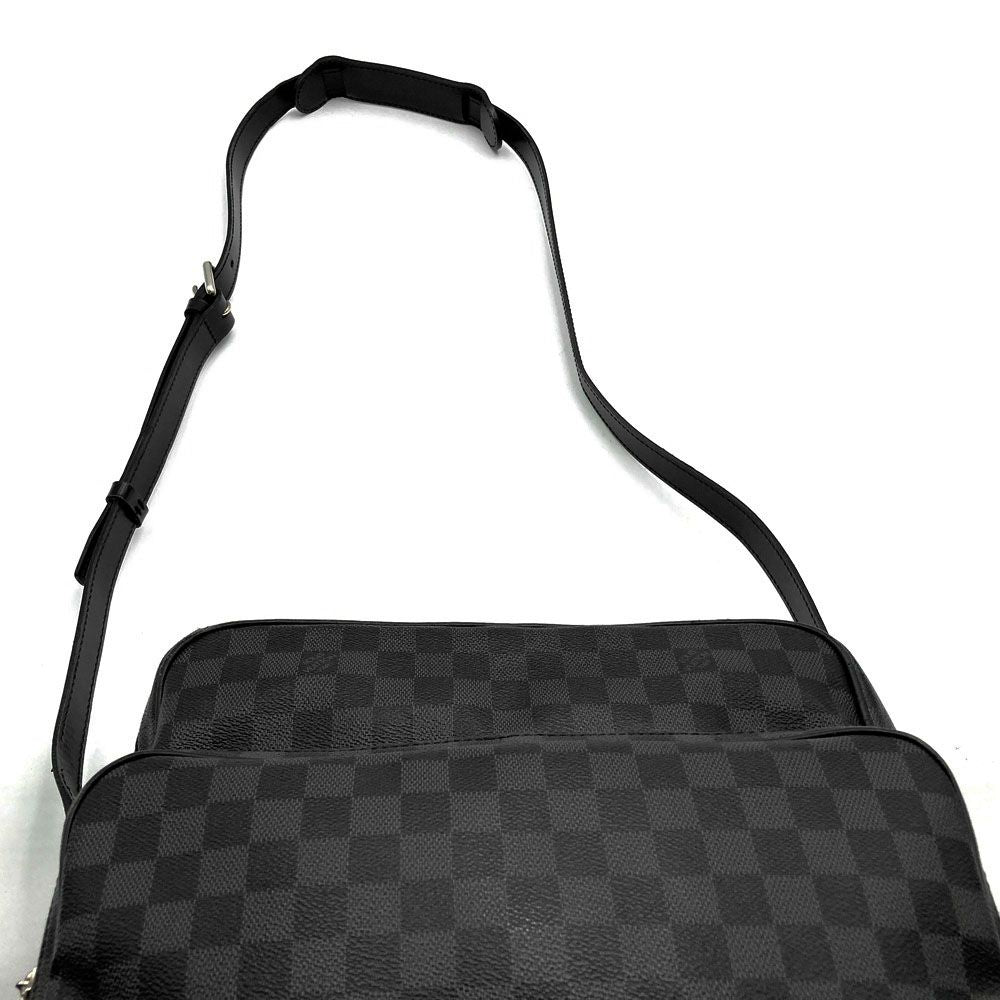 Louis Vuitton Damier Graphite Io Shoulder Bag Canvas Black — view 6