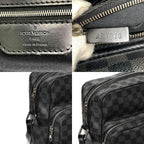 Louis Vuitton Damier Graphite Io Shoulder Bag Canvas Black — view 8