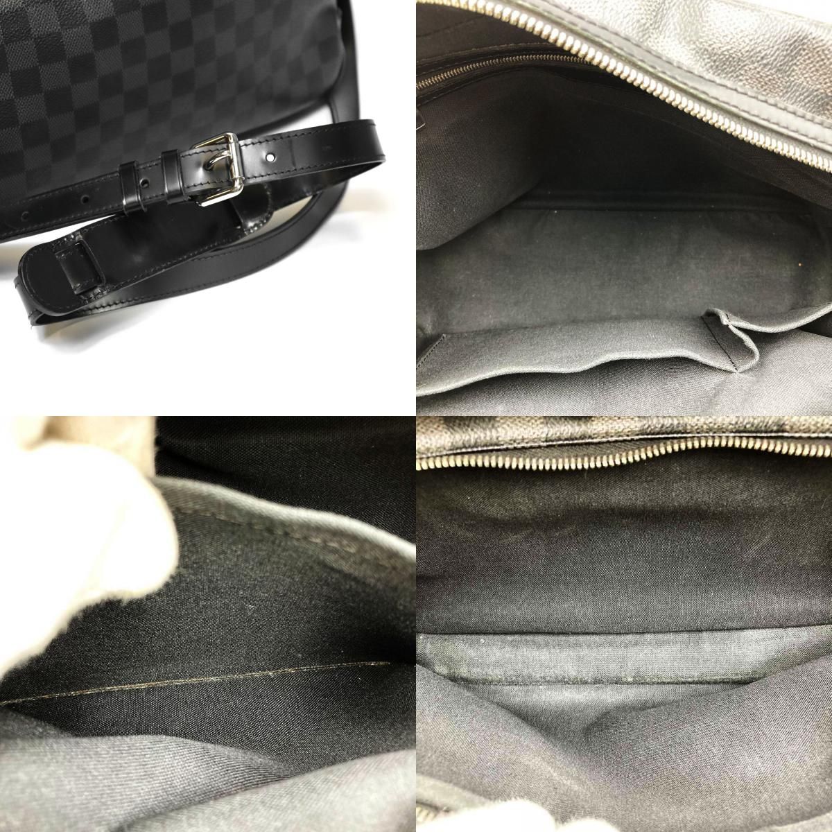 Louis Vuitton Damier Graphite Io Shoulder Bag Canvas Black — view 7