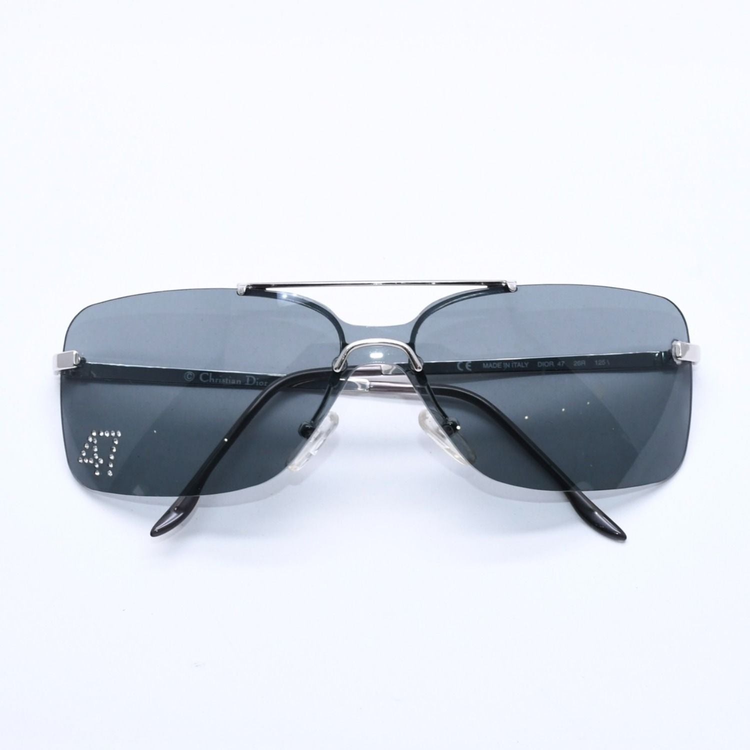 Dior 47 Sunglasses Eyewear Rhinestone Acetate
