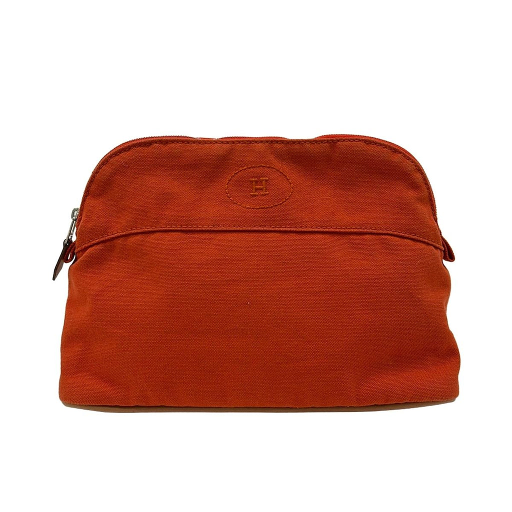 Hermes Pouch Orange Brown