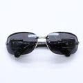 Fendi Half Rim Sunglasses Eyewear 060 Belt Temple Black