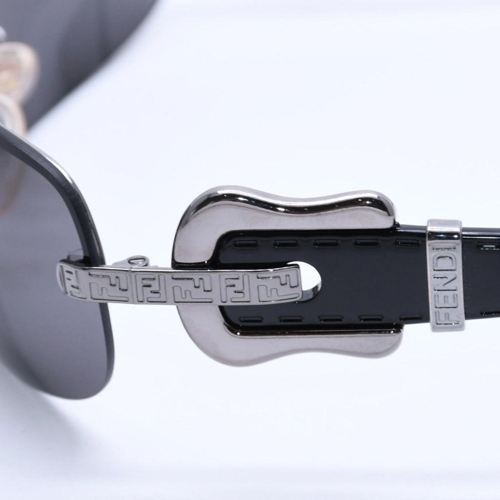 Fendi Half Rim Sunglasses Eyewear 060 Belt Temple Black — view 6