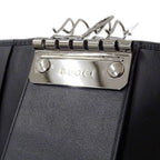Gucci Key Case 6 Key GG Canvas Black Logo Key Holder — view 7