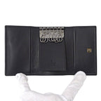 Gucci Key Case 6 Key GG Canvas Black Logo Key Holder — view 4