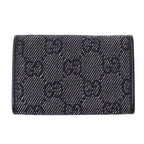 Gucci Key Case 6 Key GG Canvas Black Logo Key Holder — view 2