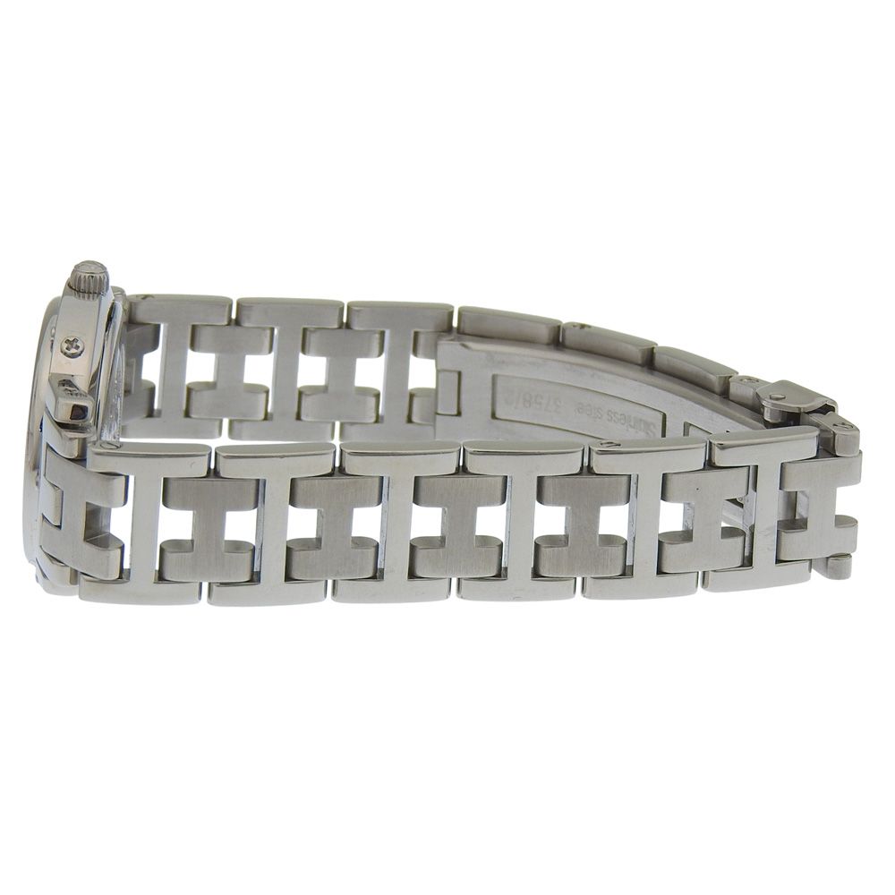 Hermes Clipper Stainless Steel Quartz Analog Display Gray Dial Watch — view 4