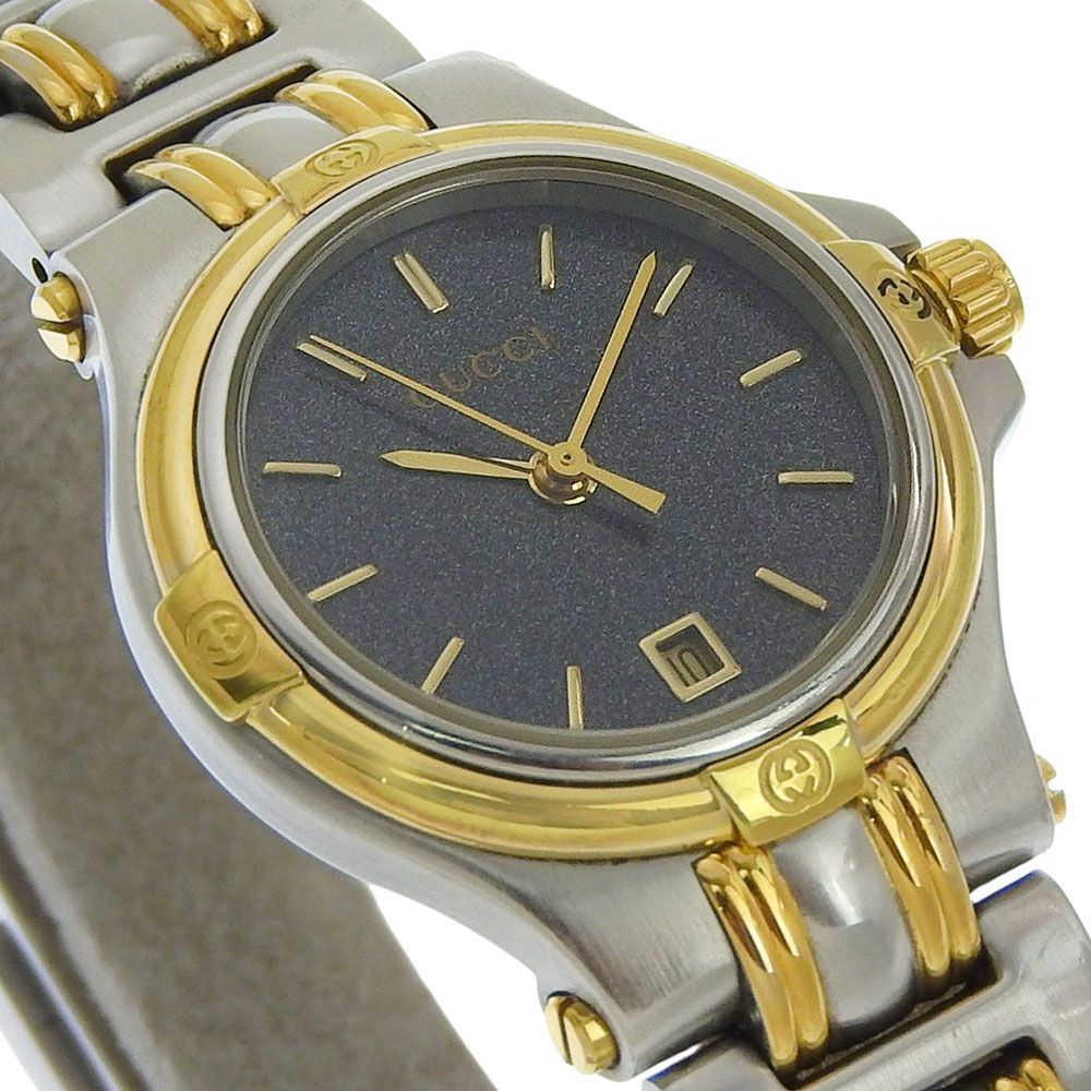 Gucci Stainless Steel Quartz Analog Display Black Dial Watch — view 3