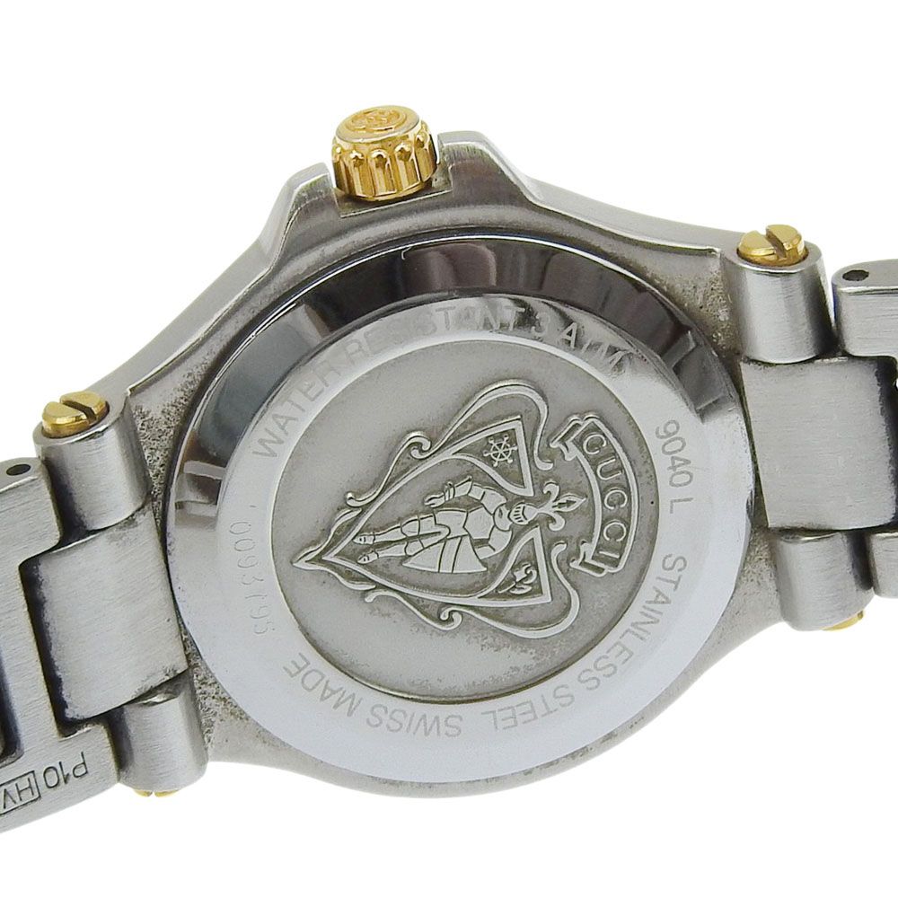 Gucci Stainless Steel Quartz Analog Display Black Dial Watch — view 6