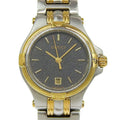 Gucci Stainless Steel Quartz Analog Display Black Dial Watch