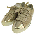 Prada Glitter Sneakers 36 Gold