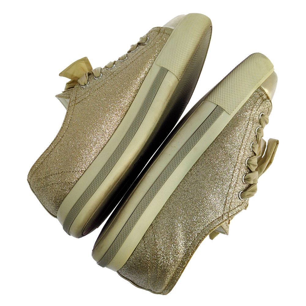 Prada Glitter Sneakers 36.5 Gold — view 4