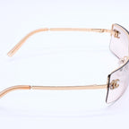 Chanel Half Rim Sunglasses Eyewear CC Logo Rhinestone — view 5