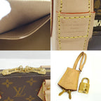 Louis Vuitton Alma BB Monogram 2-Way Bag Hand Shoulder Brown Gold — view 7