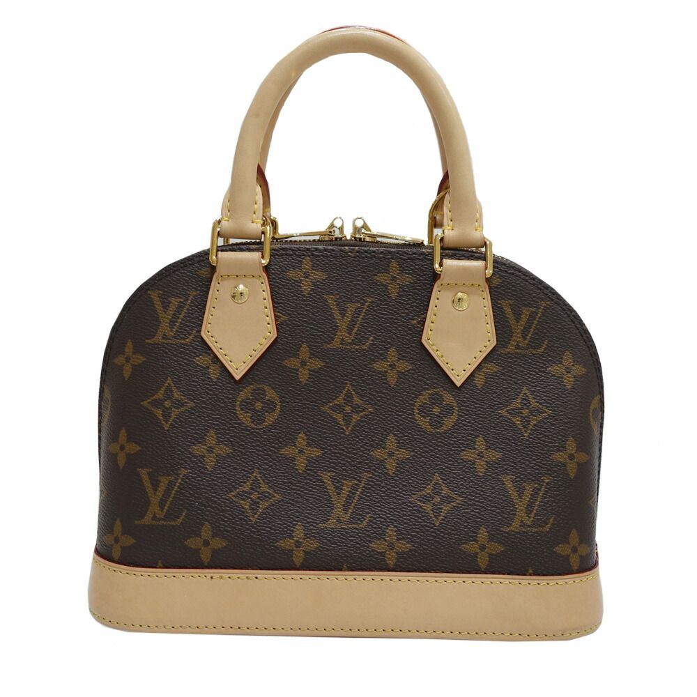 Louis Vuitton Alma BB Monogram 2-Way Bag Hand Shoulder Brown Gold — view 2