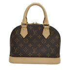 Louis Vuitton Alma BB Monogram 2-Way Bag Hand Shoulder Brown Gold — view 2