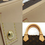 Louis Vuitton Alma BB Monogram 2-Way Bag Hand Shoulder Brown Gold — view 8