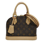 Louis Vuitton Alma BB Monogram 2-Way Bag Hand Shoulder Brown Gold