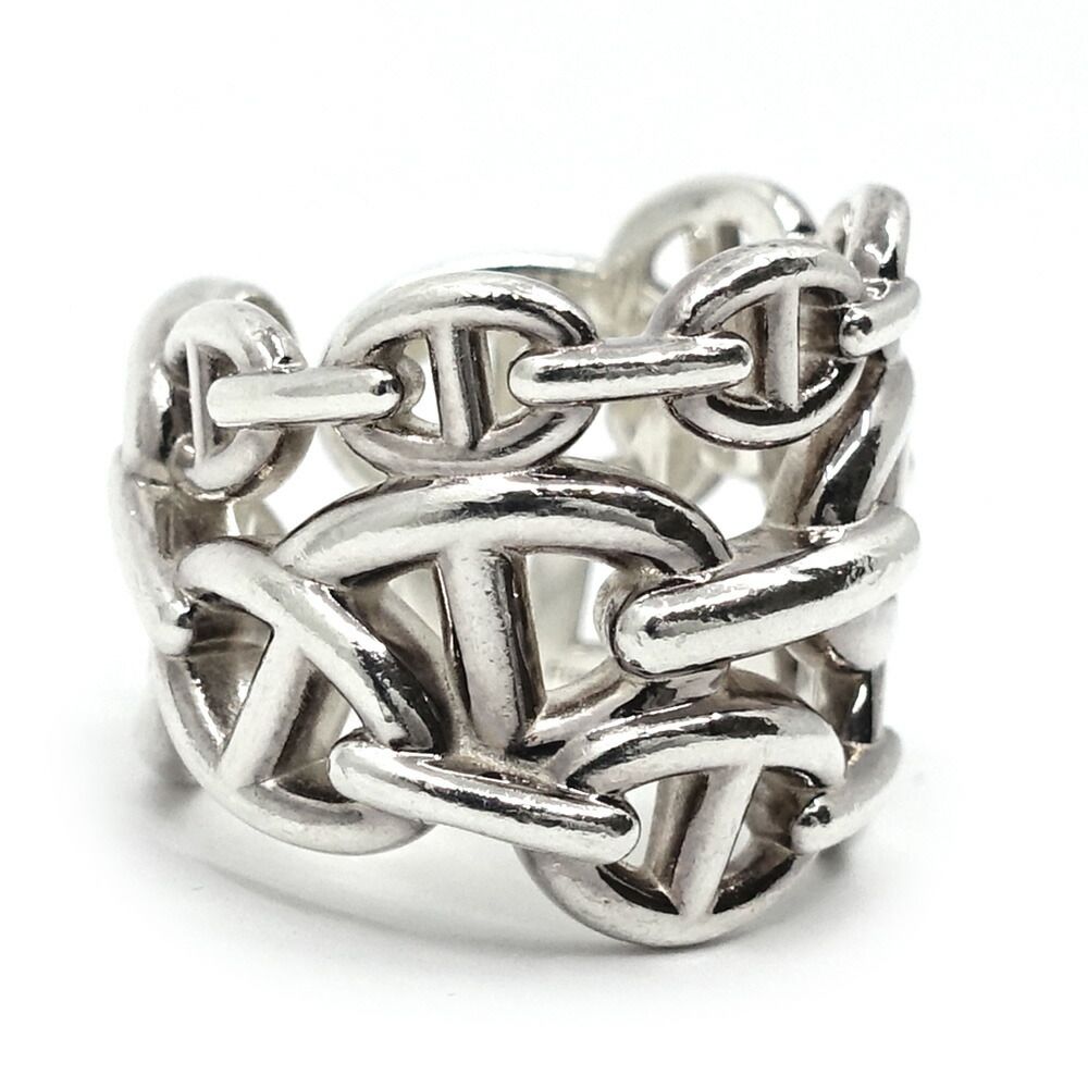 Hermes Chaine D'ancre GM 53 Ring Silver — view 4
