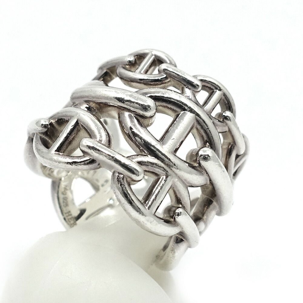 Hermes Chaine D'ancre GM 53 Ring Silver — view 3