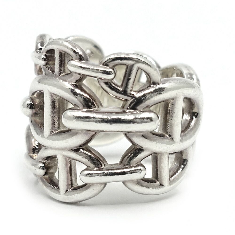 Hermes Chaine D'ancre GM 53 Ring Silver — view 5