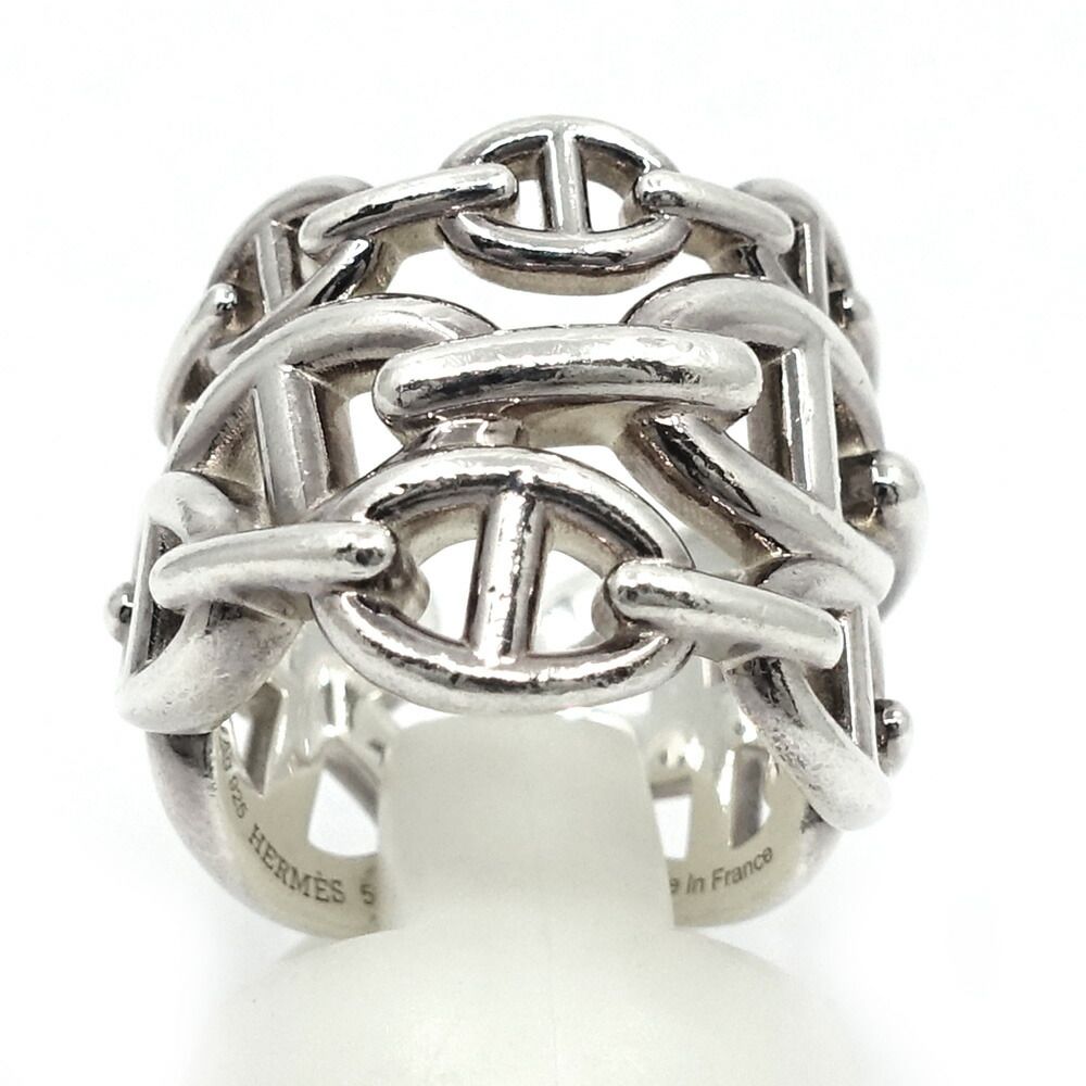 Hermes Chaine D'ancre GM 53 Ring Silver — view 2