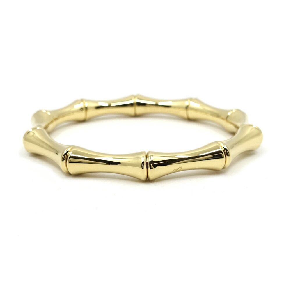 Gucci 18k Yellow Gold Bamboo Bracelet Bangle Polished