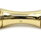 Gucci 18k Yellow Gold Bamboo Bracelet Bangle Polished — view 9