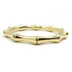 Gucci 18k Yellow Gold Bamboo Bracelet Bangle Polished — view 2
