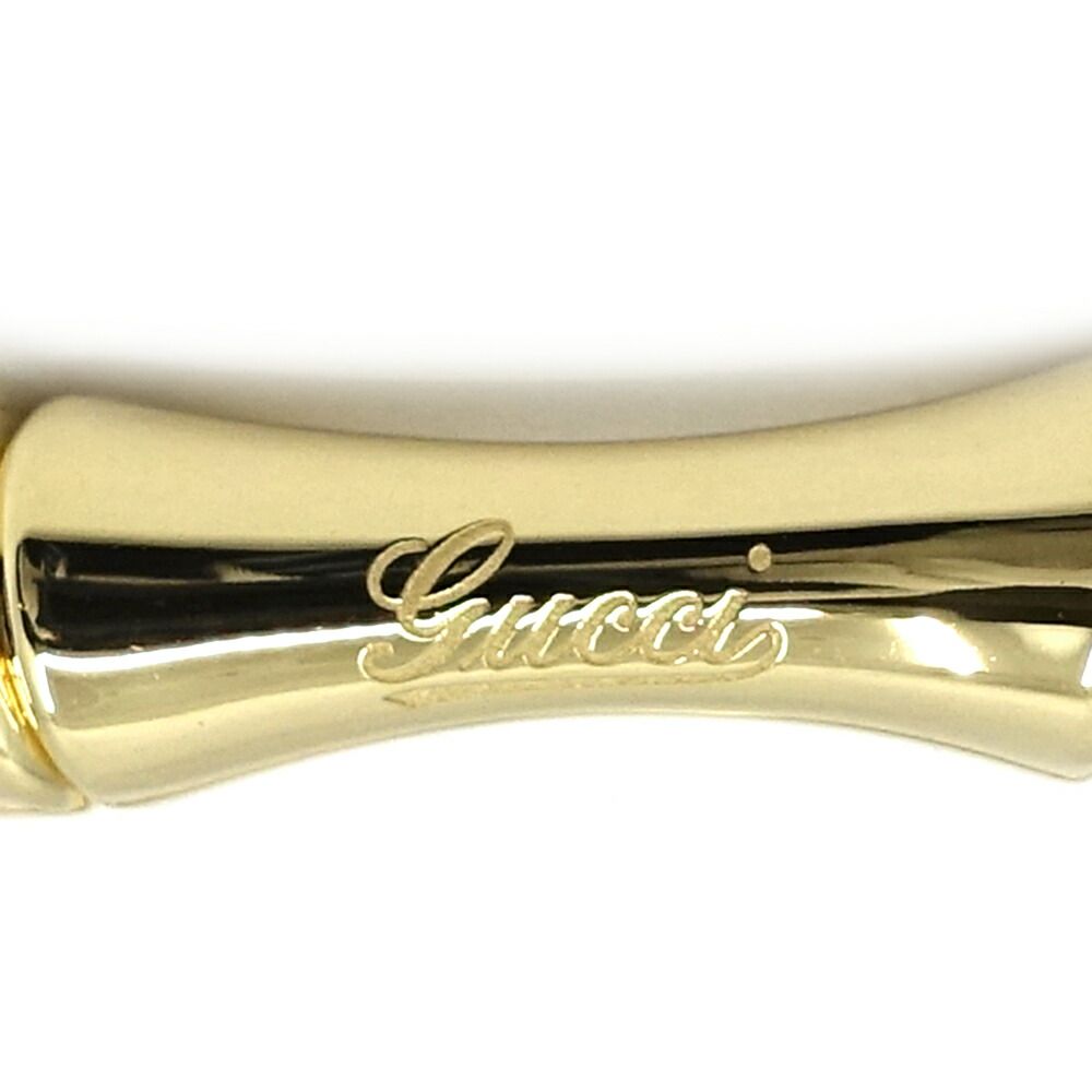 Gucci 18k Yellow Gold Bamboo Bracelet Bangle Polished — view 6