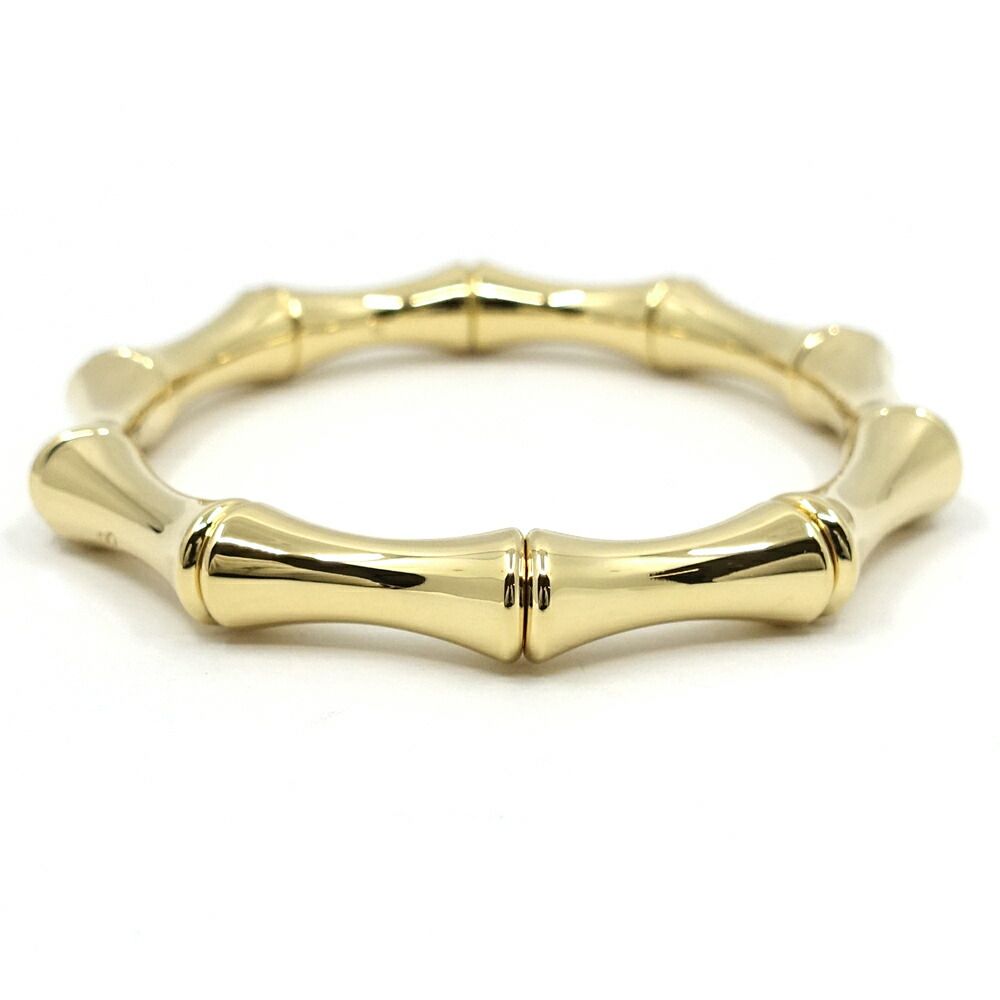 Gucci 18k Yellow Gold Bamboo Bracelet Bangle Polished — view 4