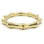 Gucci 18k Yellow Gold Bamboo Bracelet Bangle Polished — view 4