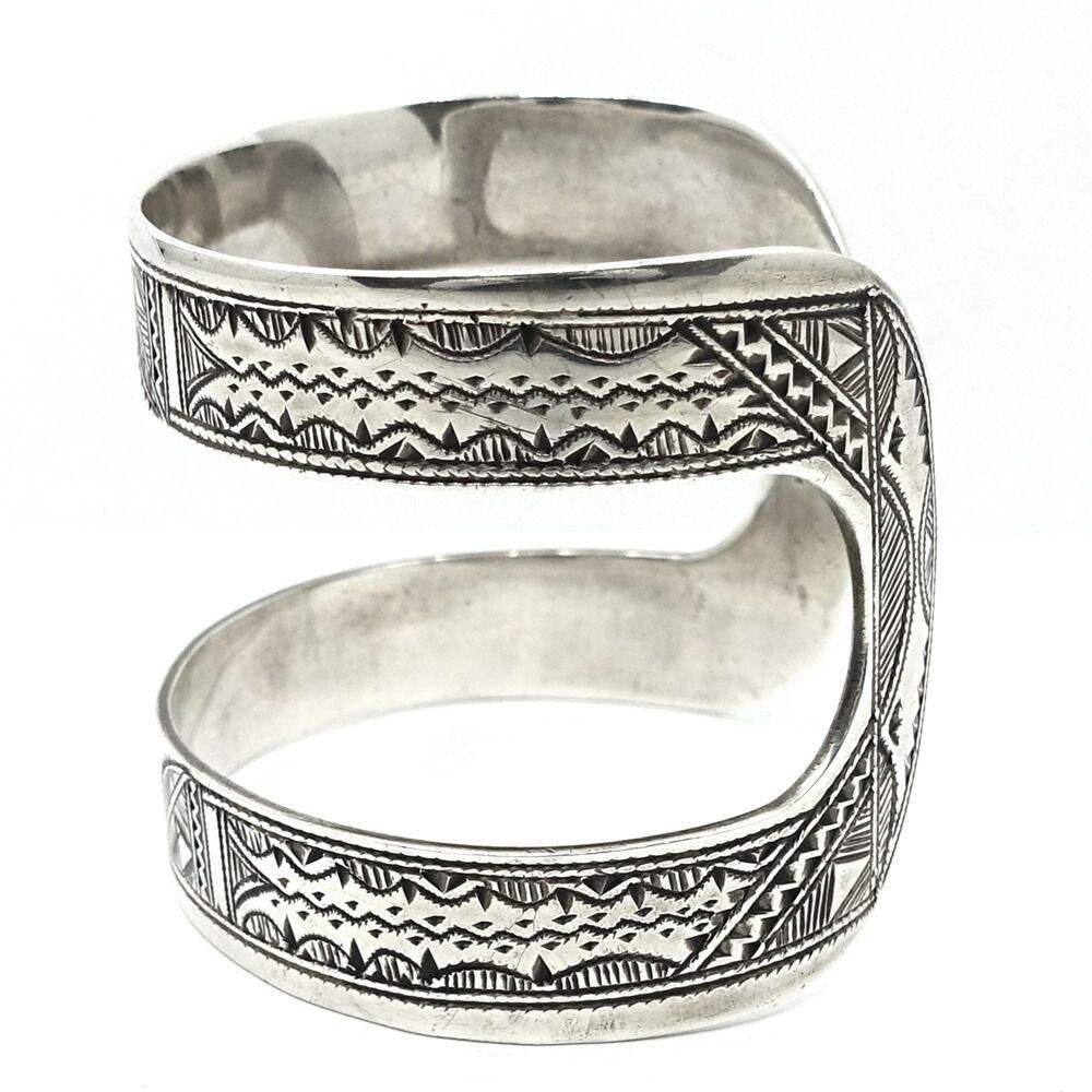 Hermes Bracelet Touareg Bangle Silver — view 4