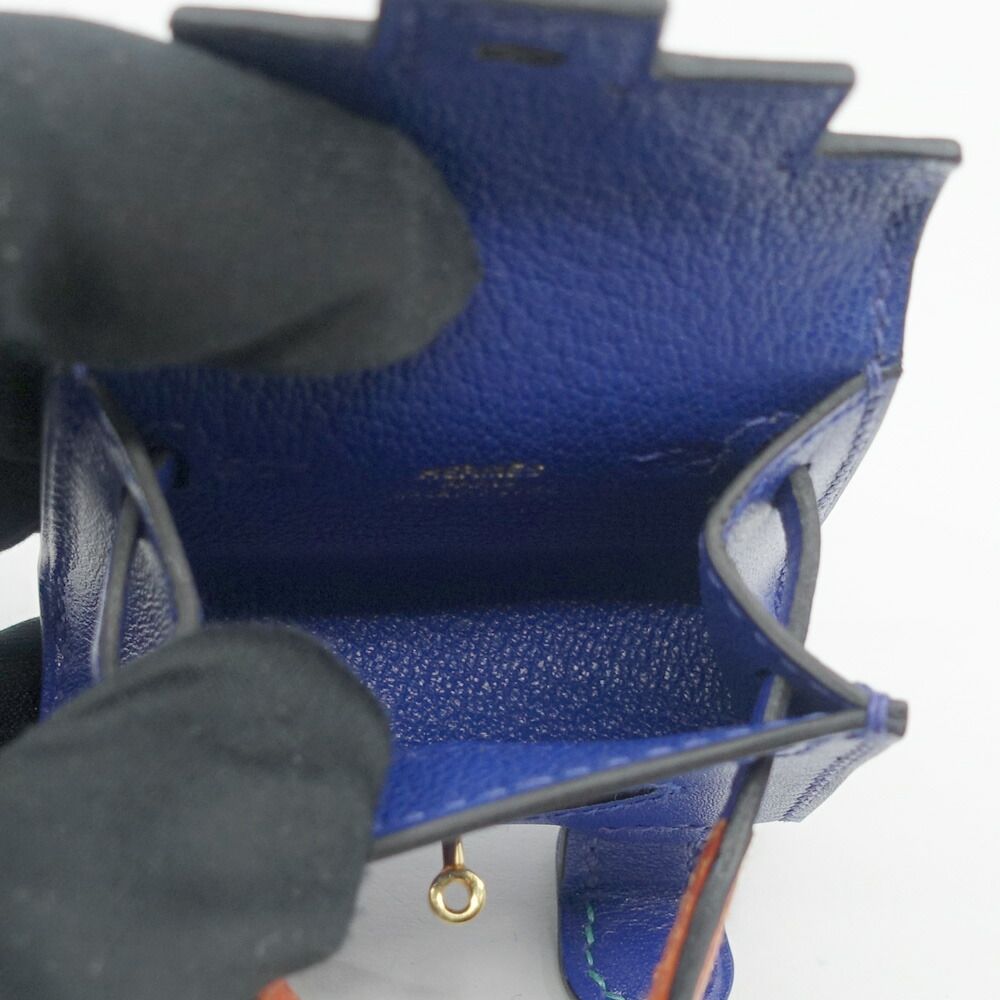 Hermes Tall le Charm Blue Electric Jo Nunapur Vert Vero Ne Zukuri Tadelakt — view 7