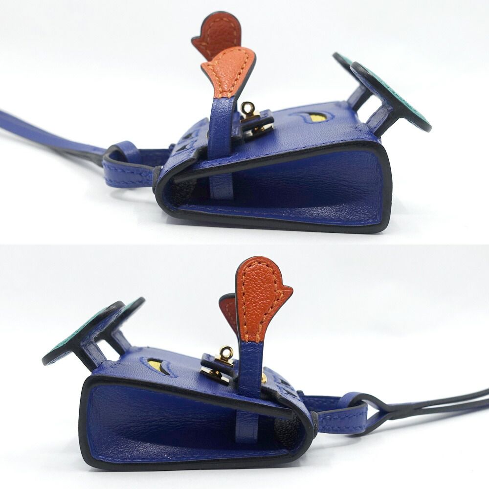 Hermes Tall le Charm Blue Electric Jo Nunapur Vert Vero Ne Zukuri Tadelakt — view 6
