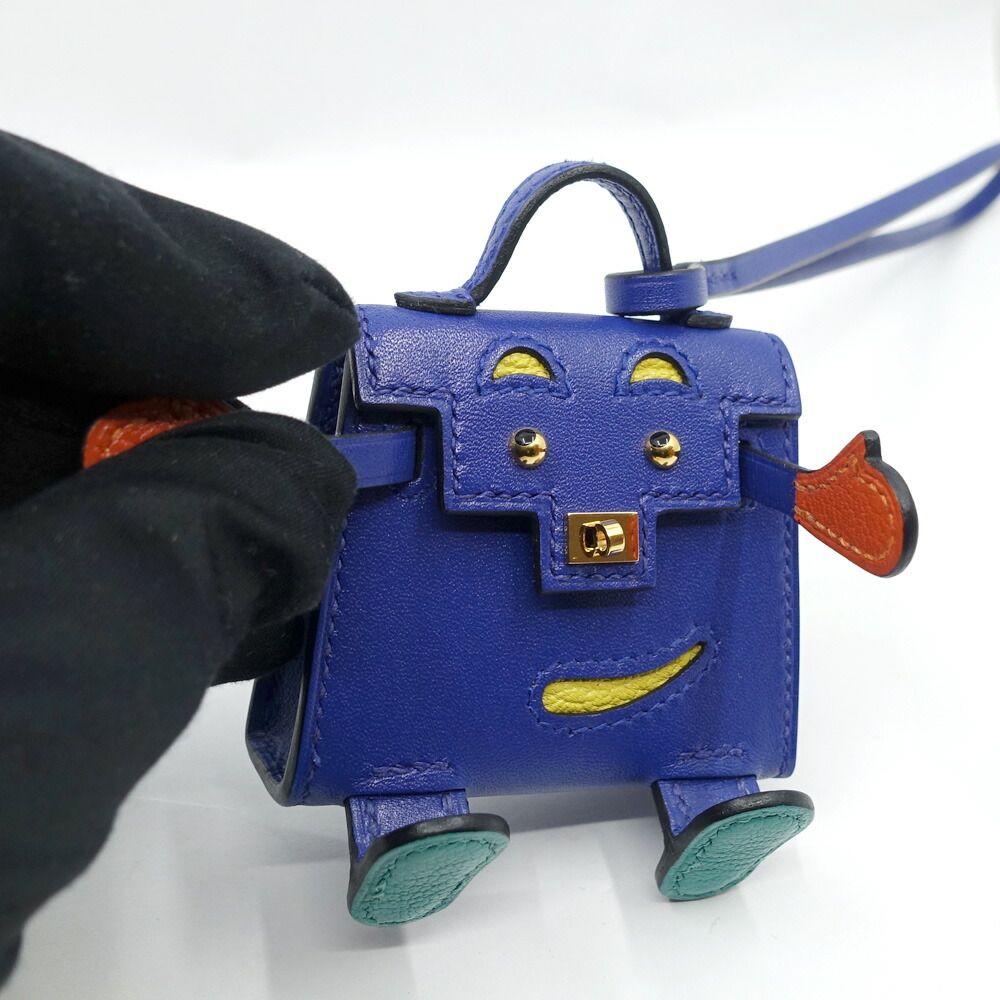 Hermes Tall le Charm Blue Electric Jo Nunapur Vert Vero Ne Zukuri Tadelakt — view 8