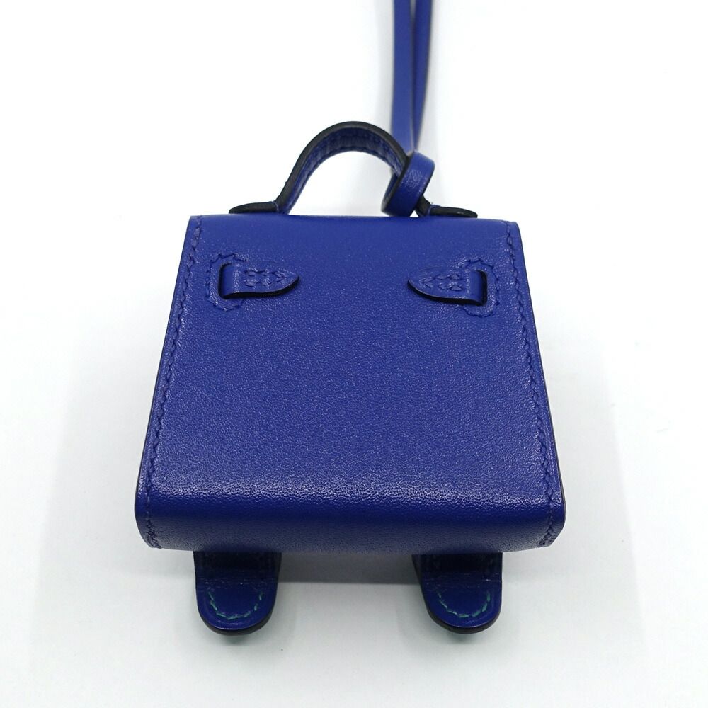 Hermes Tall le Charm Blue Electric Jo Nunapur Vert Vero Ne Zukuri Tadelakt — view 4