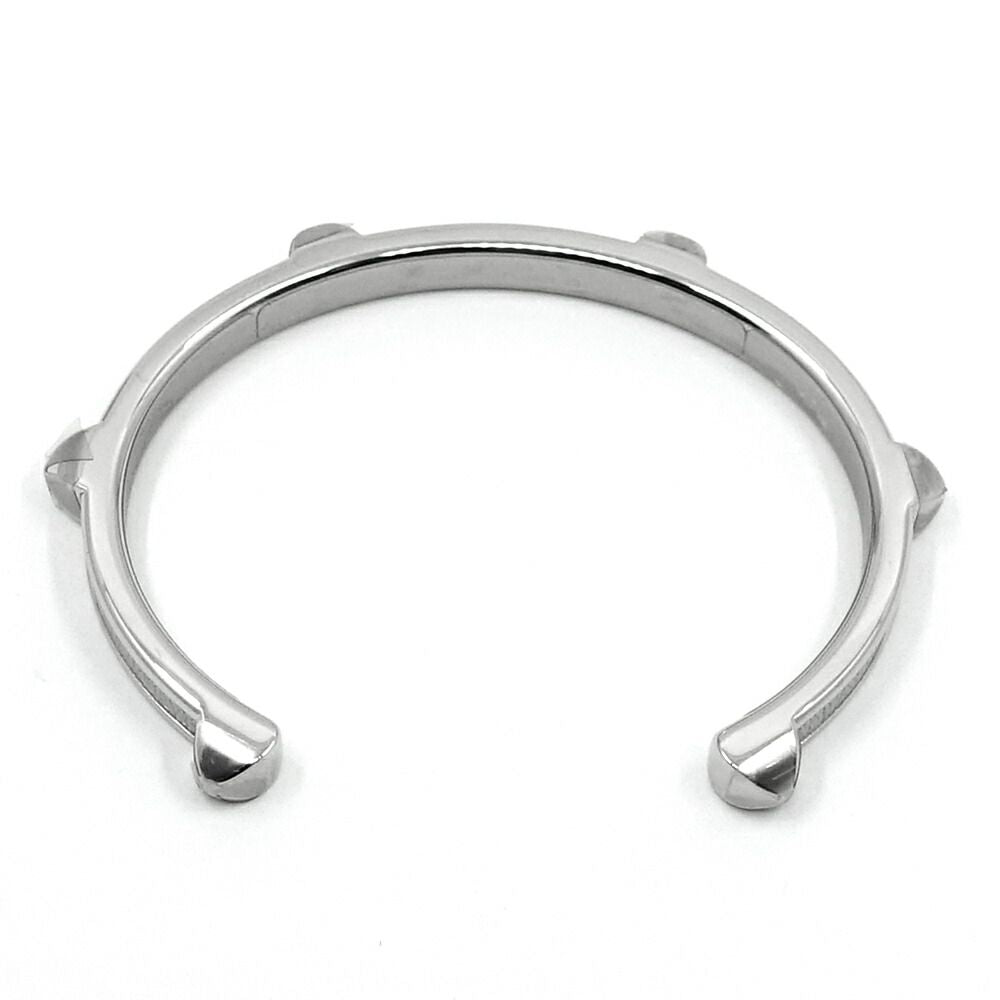Hermes Bracelet Athena Arjan Bangle Leather Metal — view 6