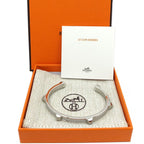 Hermes Bracelet Athena Arjan Bangle Leather Metal — view 8
