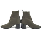 Hermes Vol Vert Short Boots 37.5 JP..5 cm Khaki Black — view 6