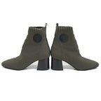 Hermes Vol Vert Short Boots 37.5 JP..5 cm Khaki Black — view 5