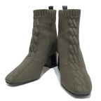 Hermes Vol Vert Short Boots 37.5 JP..5 cm Khaki Black — view 2