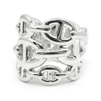 Hermes Chaine D'ancre GM 52 Ring Silver Polished