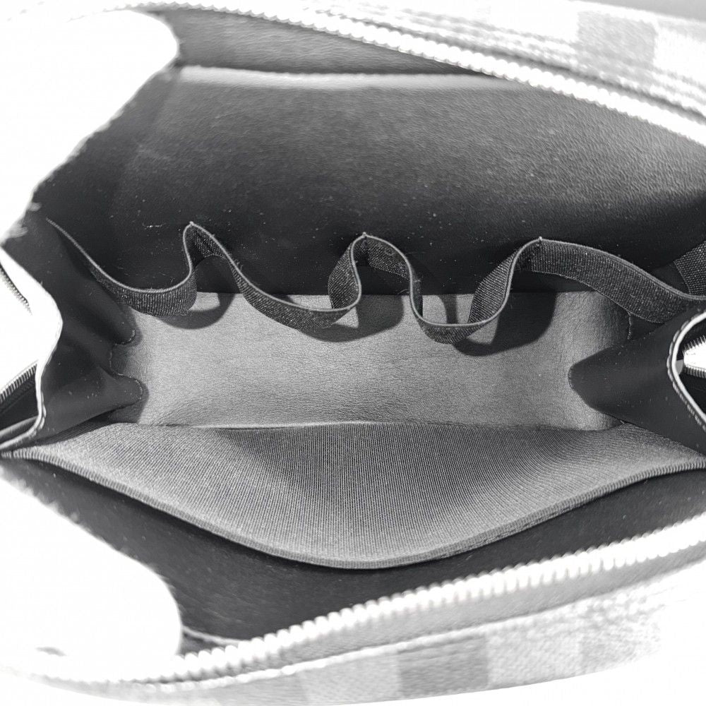Louis Vuitton Pouch Damier Graphite Trousse Suspense Double Travel Black Silver — view 5