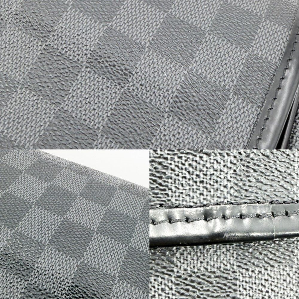 Louis Vuitton Pouch Damier Graphite Trousse Suspense Double Travel Black Silver — view 7