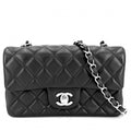 Chanel Shoulder Bag Mini Quilted Chain Turnlock Crossbody Mini CC Logo Lambskin