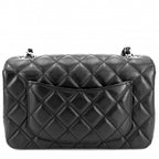 Chanel Shoulder Bag Mini Quilted Chain Turnlock Crossbody Mini CC Logo Lambskin — view 2