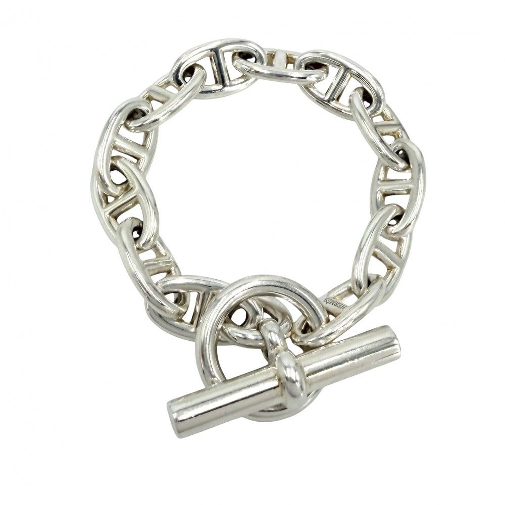Hermes Bracelet Chaine D'ancre GM 925 Sterling Silver